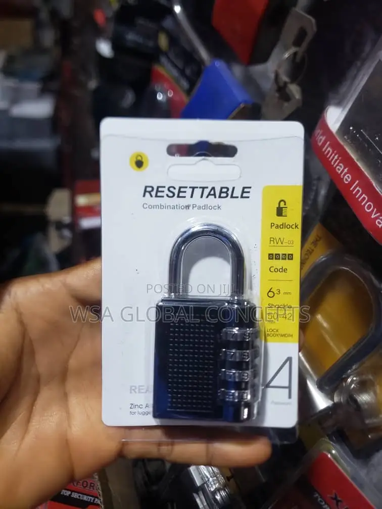 Code Resettable Conbination Padlock