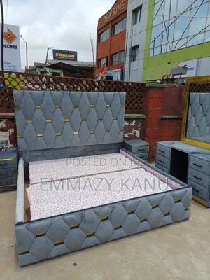6x6 Complete Set of Padded Bedframe