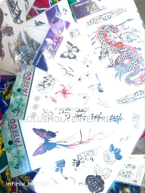 Tattoo Stickers With Different Characters