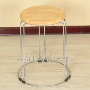 Thickened Stool With Wooden Surface