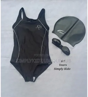 Swim Wear+Cap+Glass