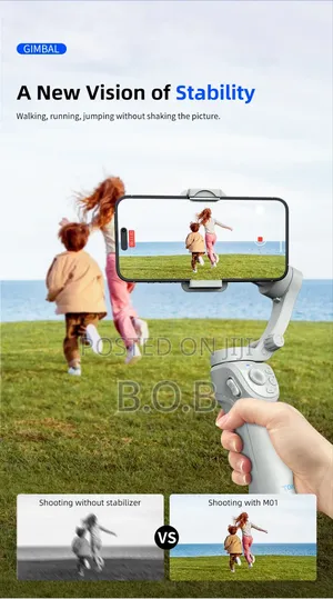 Handheld Gimbal Stabilizer ( 3-Axis Anti Shake , Foldable)