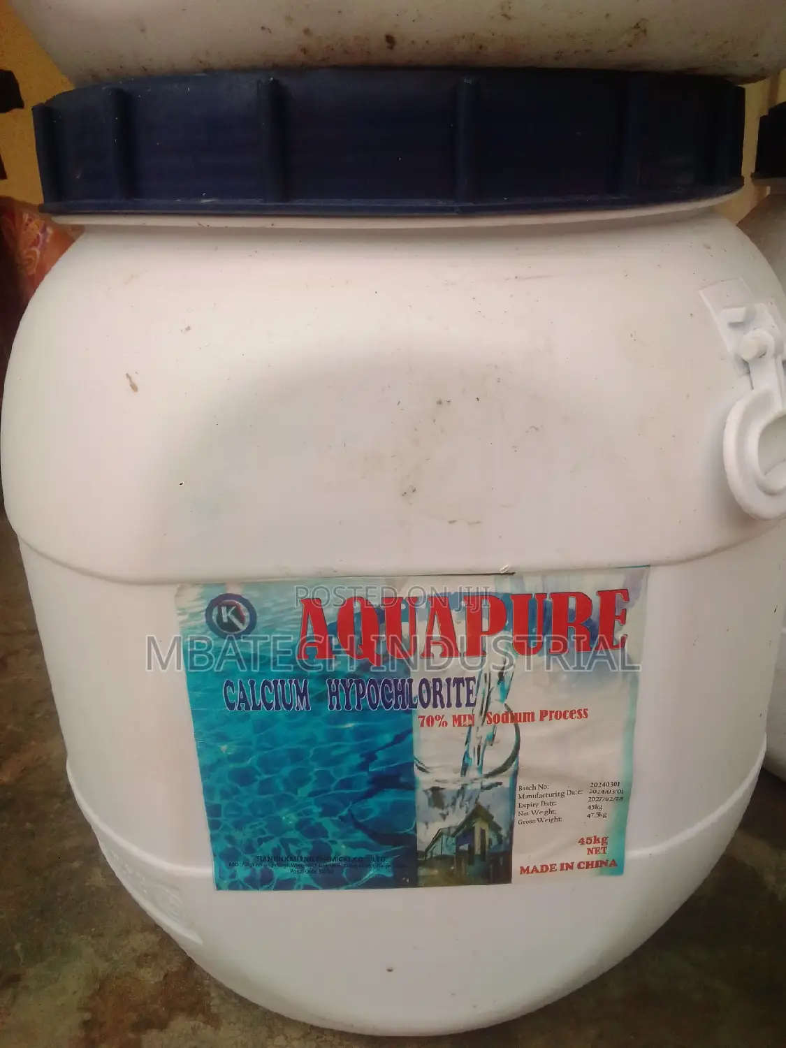 Chlorine | Calcium Hypochlorite 45kg