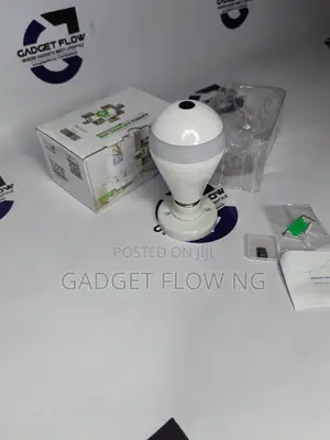 Wifi Camera 360° Light Bulb W Memory Card