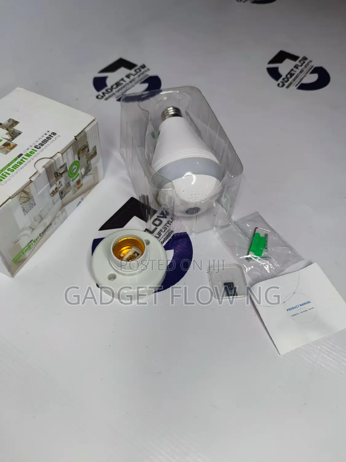 Wifi Camera 360° Light Bulb W Memory Card