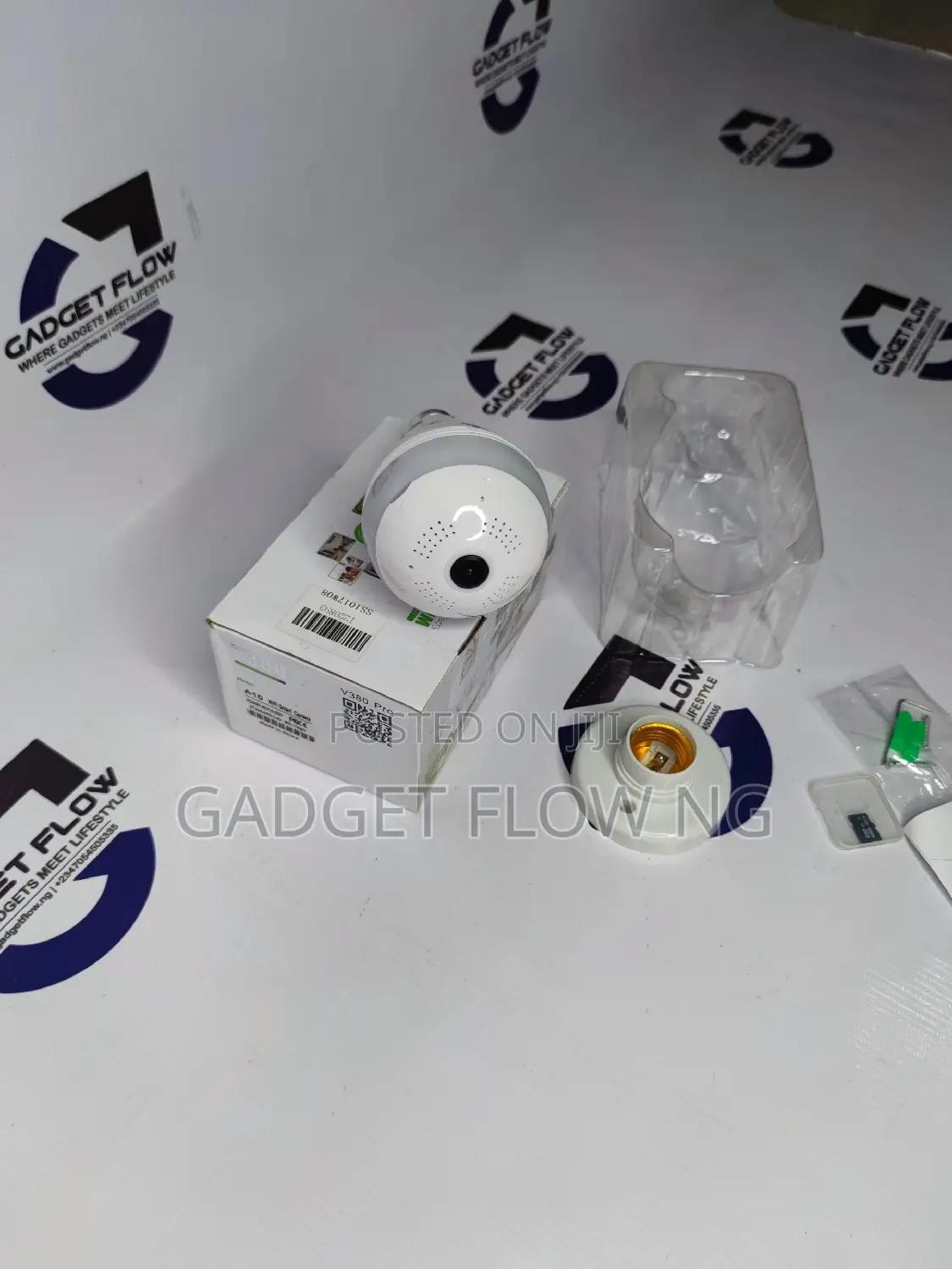 Wifi Camera 360° Light Bulb W Memory Card