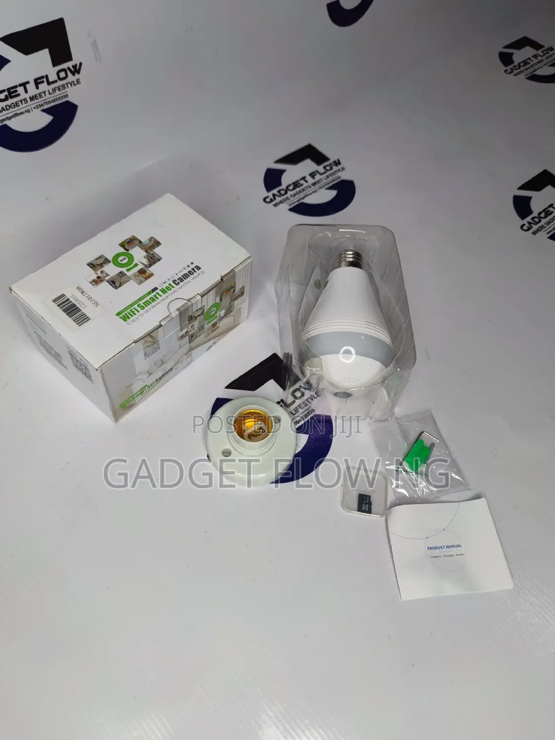 Wifi Camera 360° Light Bulb W Memory Card