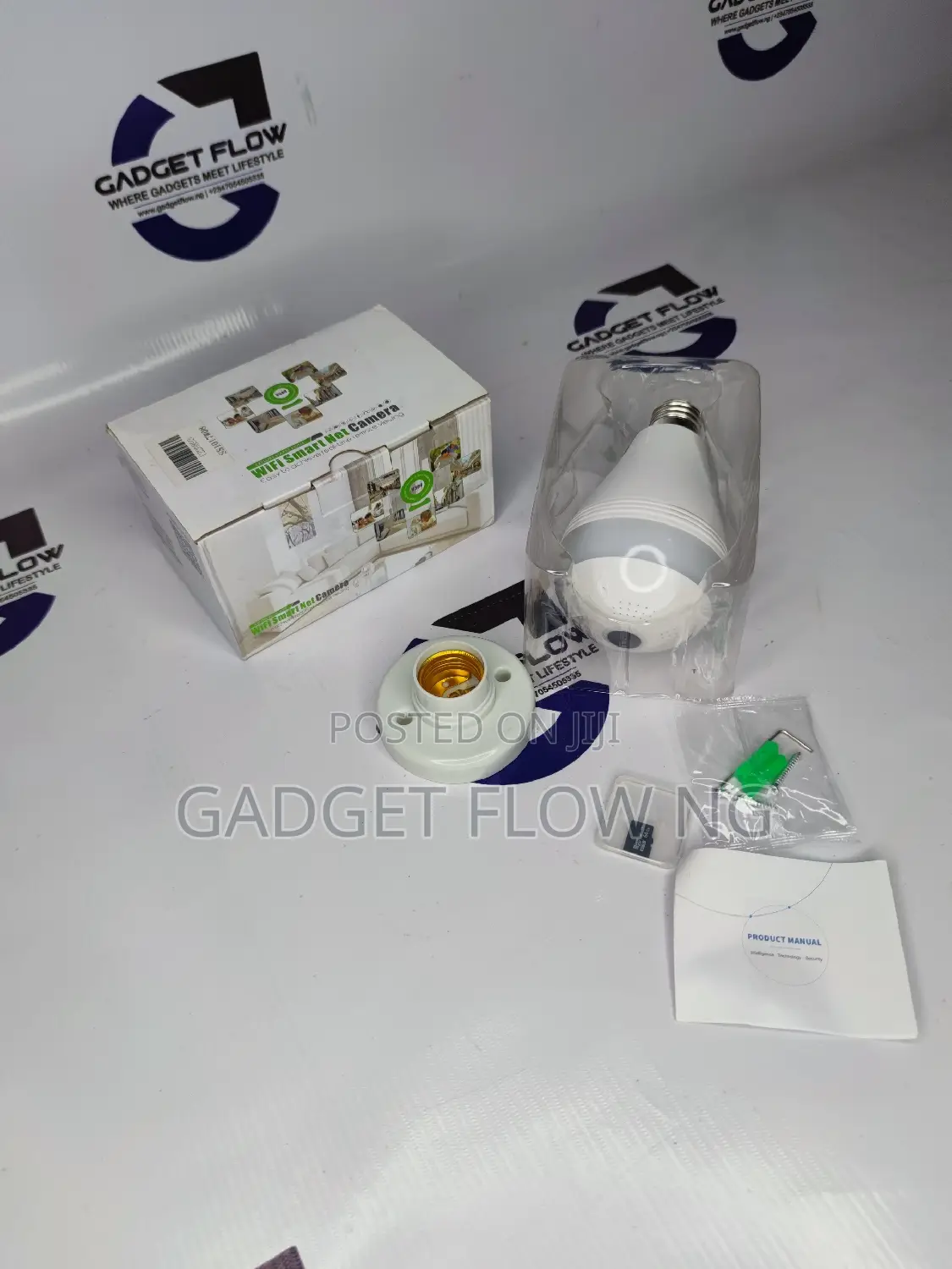 Wifi Camera 360° Light Bulb W Memory Card