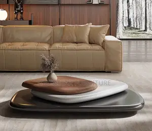 Modern Luxury Rotating Wooden Centre Table