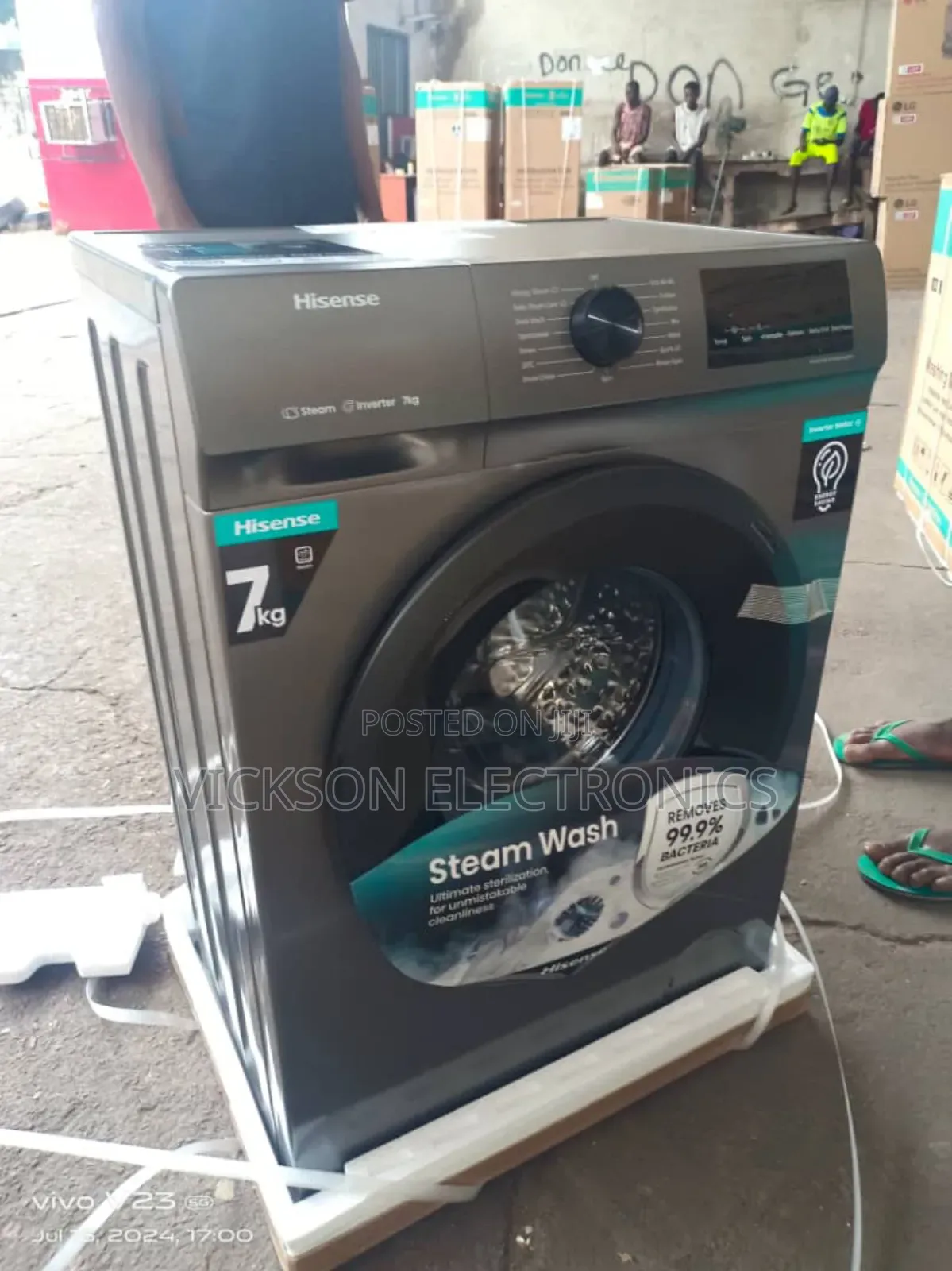 Hisense 7kg Inverter Front Loader Automatic Washing Machine