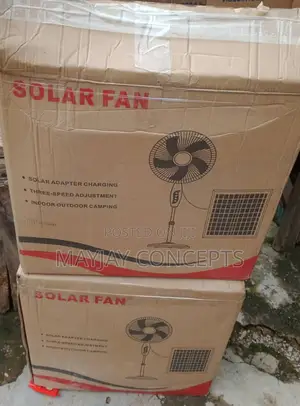 16" 3in1 AC/DC Solar Rechargeable Standing Fan+Solar Panel