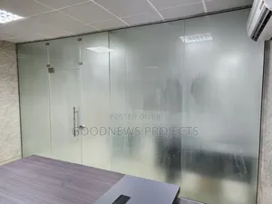 Full Frosted Office Glass Partition