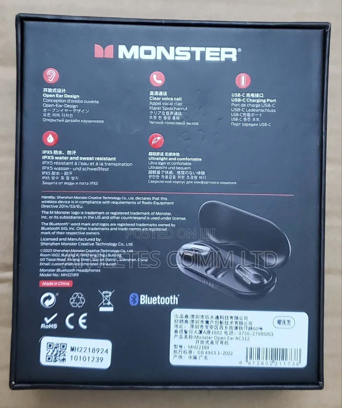Original Monster Bluetooth Earphone