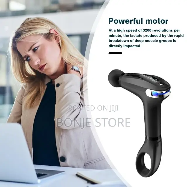 Blue Idea Electric Massage Gun Pro With 4 Replaceable Head