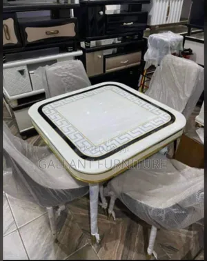 Quality Luxury Marble Dining Table With Four Chairs