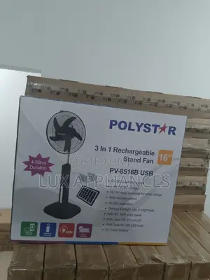 Photo - 16'' Polystar Rechargeable Standing Fan