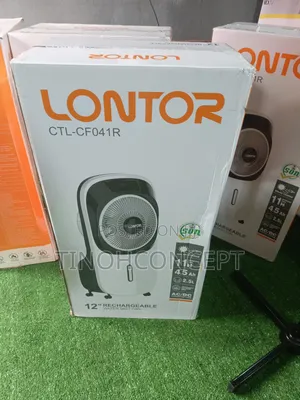 Lontor Air Cooler Rechargeable Fan 12"