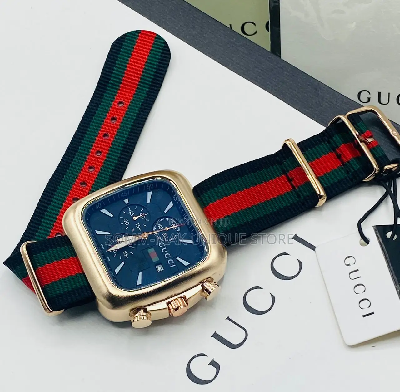 Active Chronograph Gucci Watch With Box