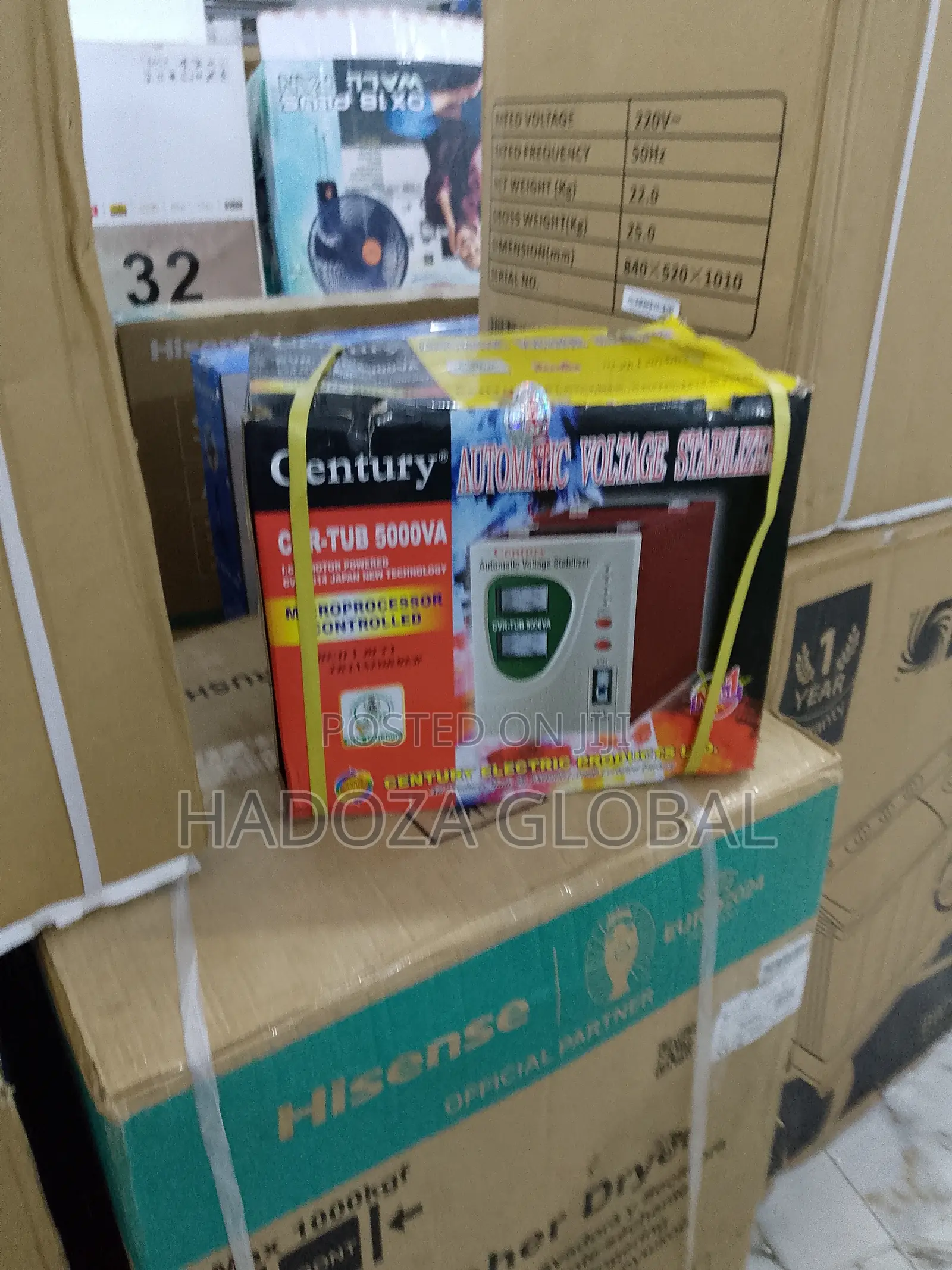 Original Century Stabilizer CVRTUB5000VA