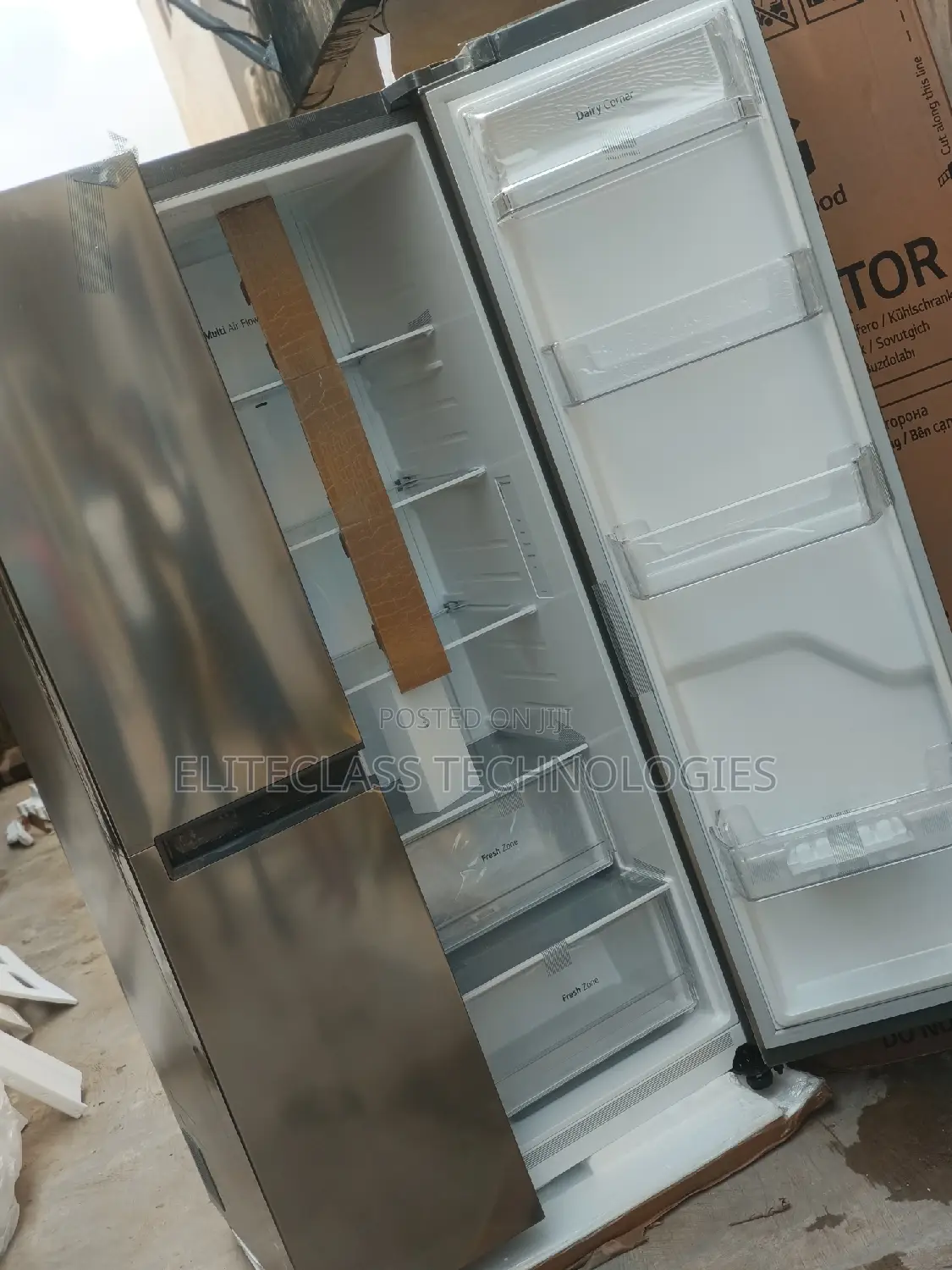 Fast Cooling LG Side by Side Refrigerator REF257JLYL-B