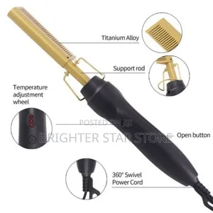 Electric Hot Comb Hair Straightener