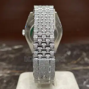 Original Rolex Date Just Ice Stone Chain Watch Is Available