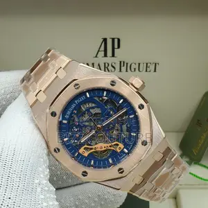 Original AUDEMARS Piquet Mechanical Blue Dail Rosegold Watch