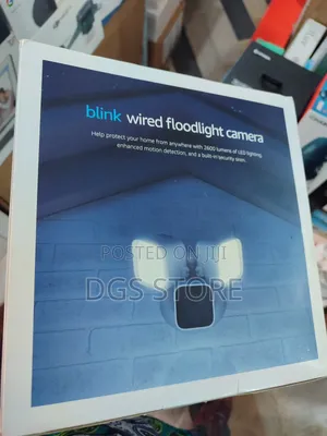 Blink Wired Floodlight Camera LED Security Camera 2600 Lumen