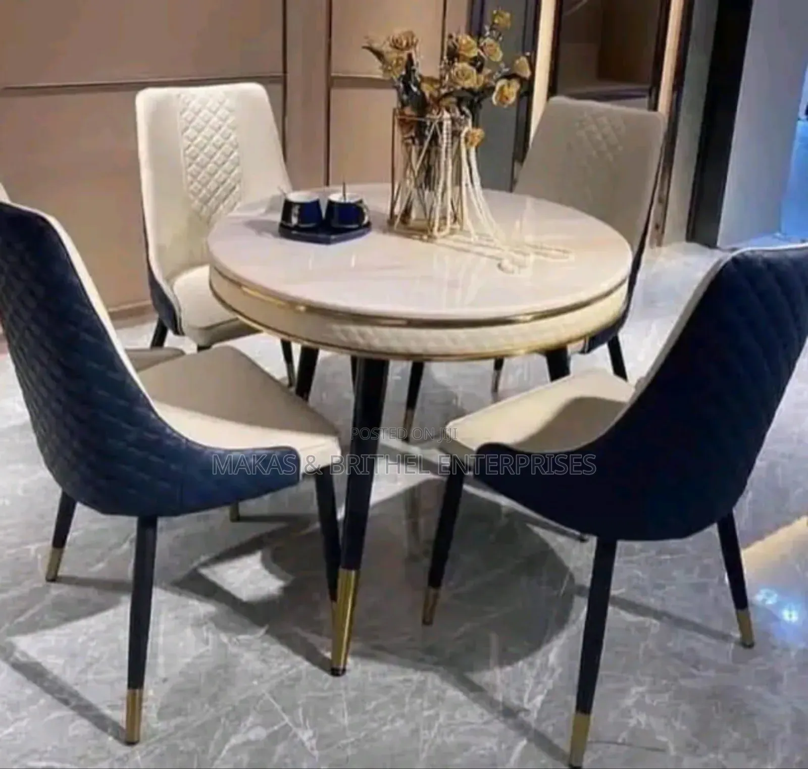 By Four Marble Dinning
