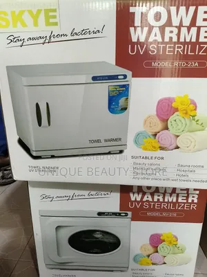 Towel Warmer With UV Sterilizer (Black White Color)