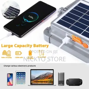 USB Rechargeable Solar LED Light With Lantern, Tent Lamp