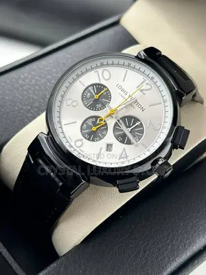 Louis Vuitton Quality Men Leather Wristwatch