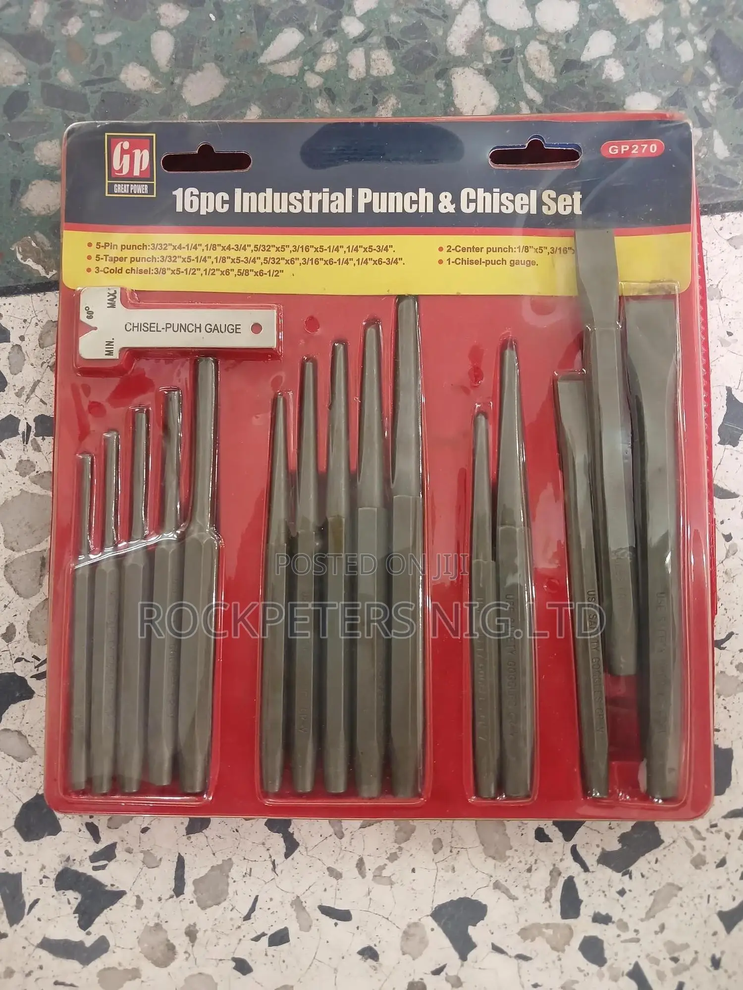 16pc Punch Chisel Set