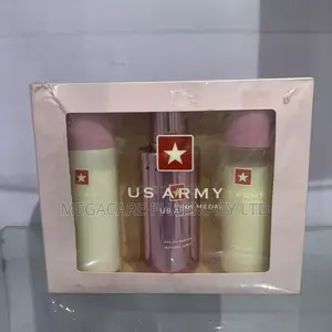 US Army Pink Medal Perfume, Showergel and Body Lotion Set.