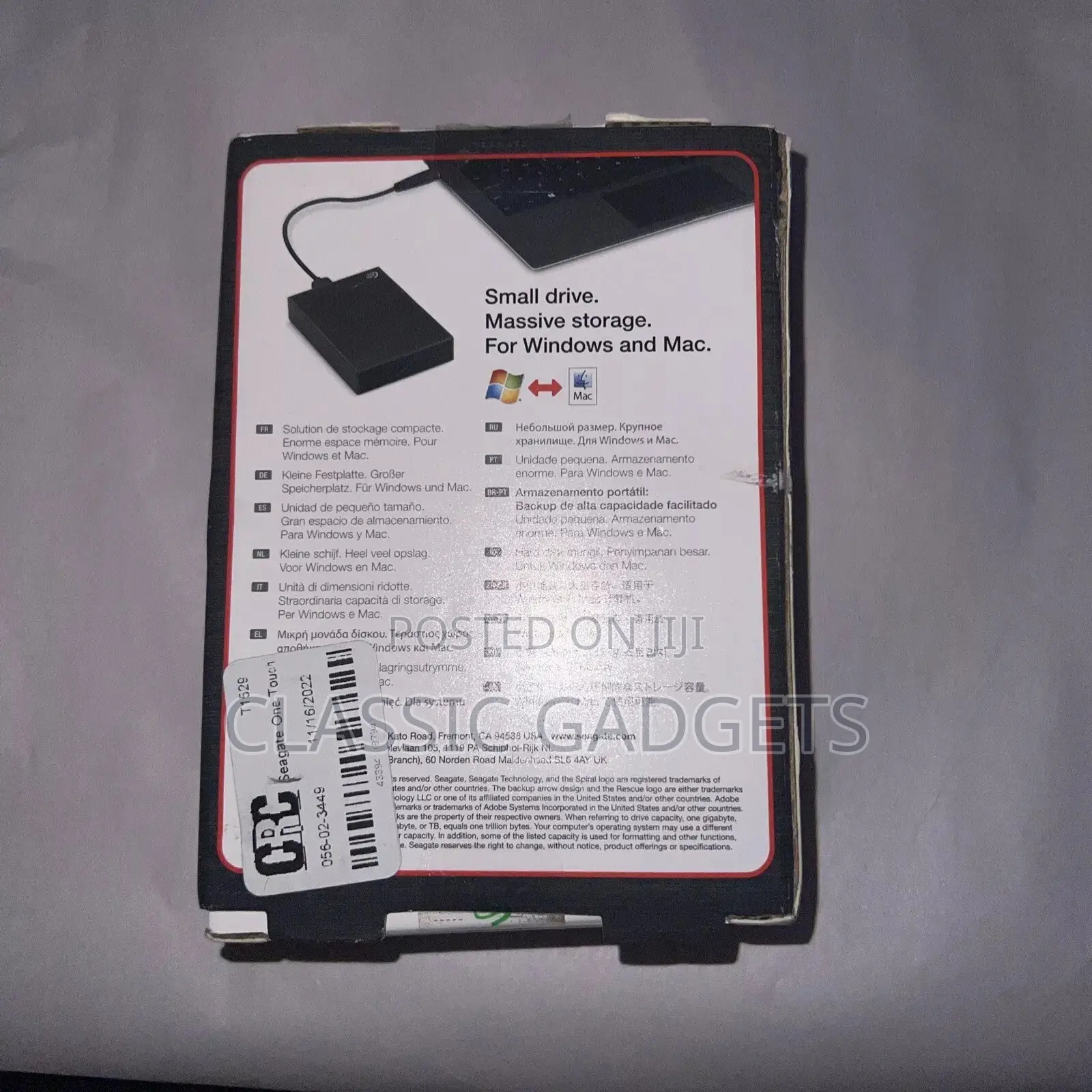 Seagate One Touch 5TB USB External Hard Drive 5TB Rescue HDD