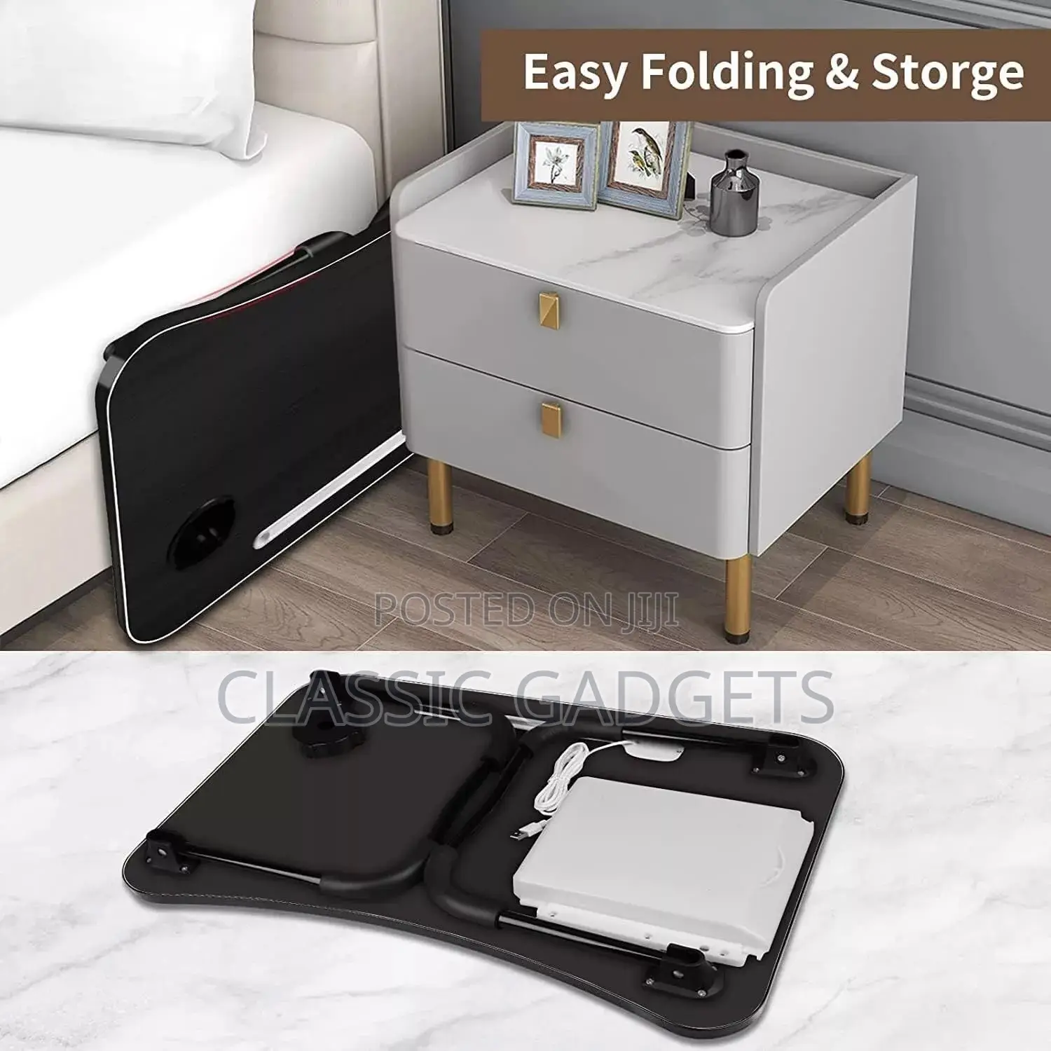 Laptop Bed Desk, Foldable Laptop Lap Desk Tray Table