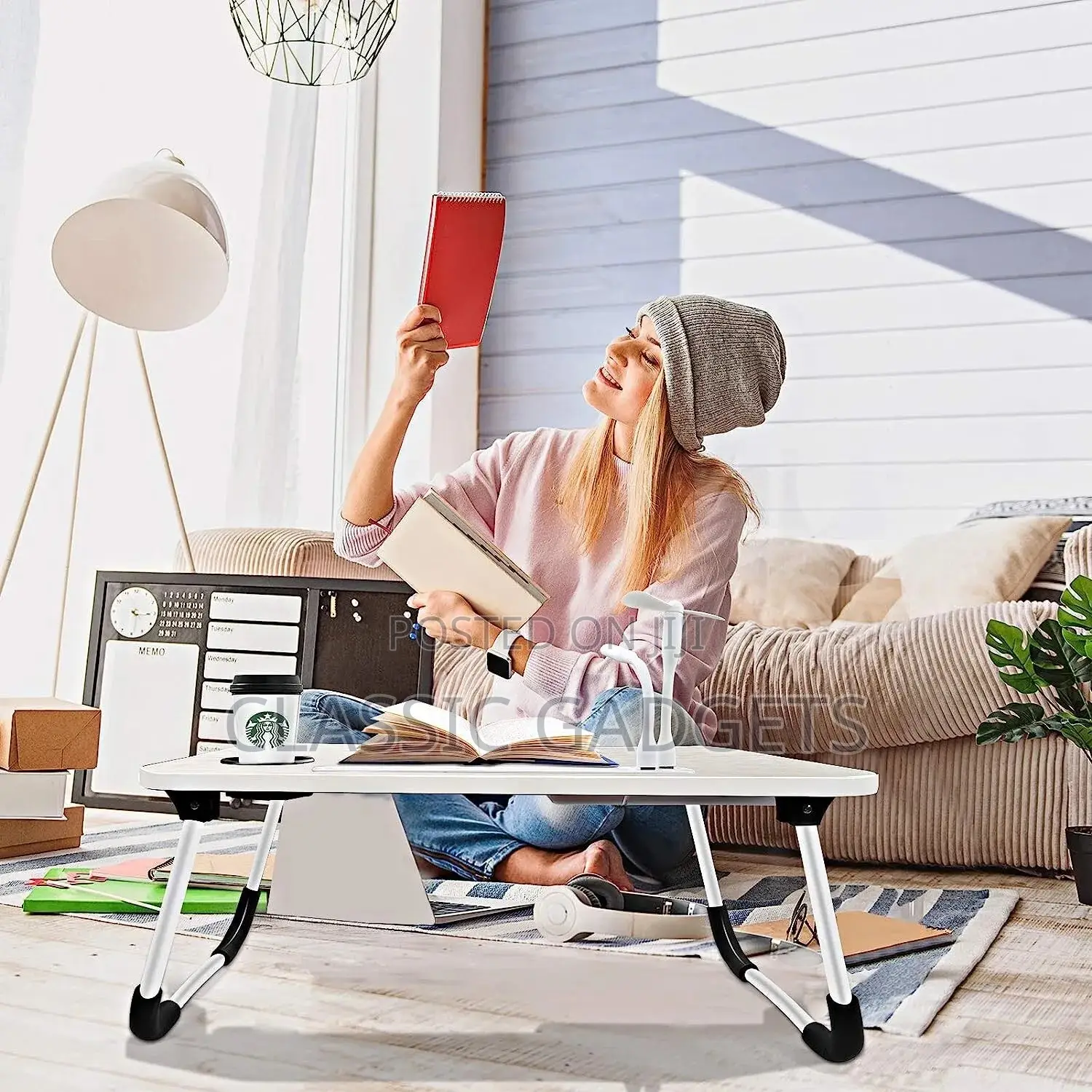 Laptop Bed Desk, Foldable Laptop Lap Desk Tray Table