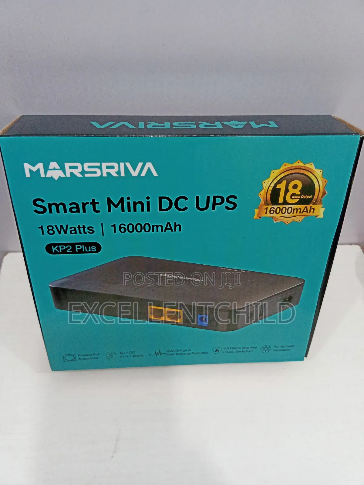 Marsriva 16000 Mah Smart Mini DC UPS 18watts (Kp2 Plus)