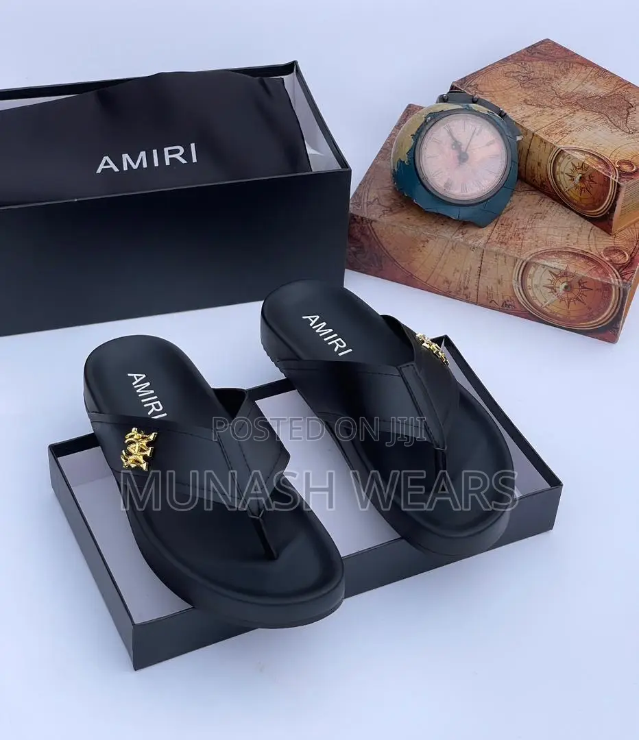 Men Quality Leather Slipers