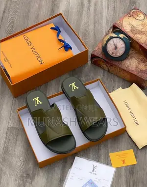 Men Quality Leather Slipers
