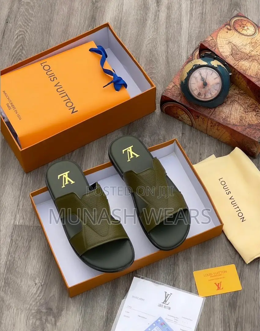 Men Quality Leather Slipers