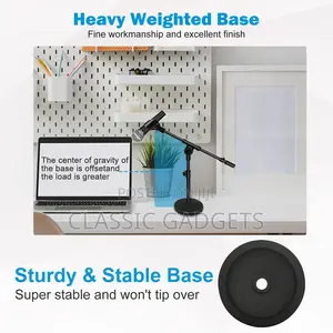 Adjustable Desktop Mic Stand With 360° Rotatable Boom