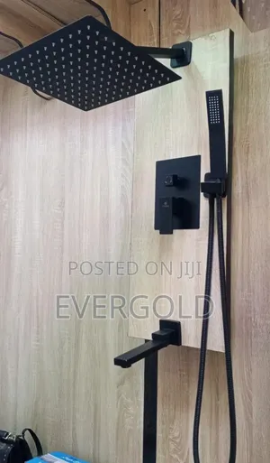 Black Conduit Shower 5 Ways With Complete Accessories