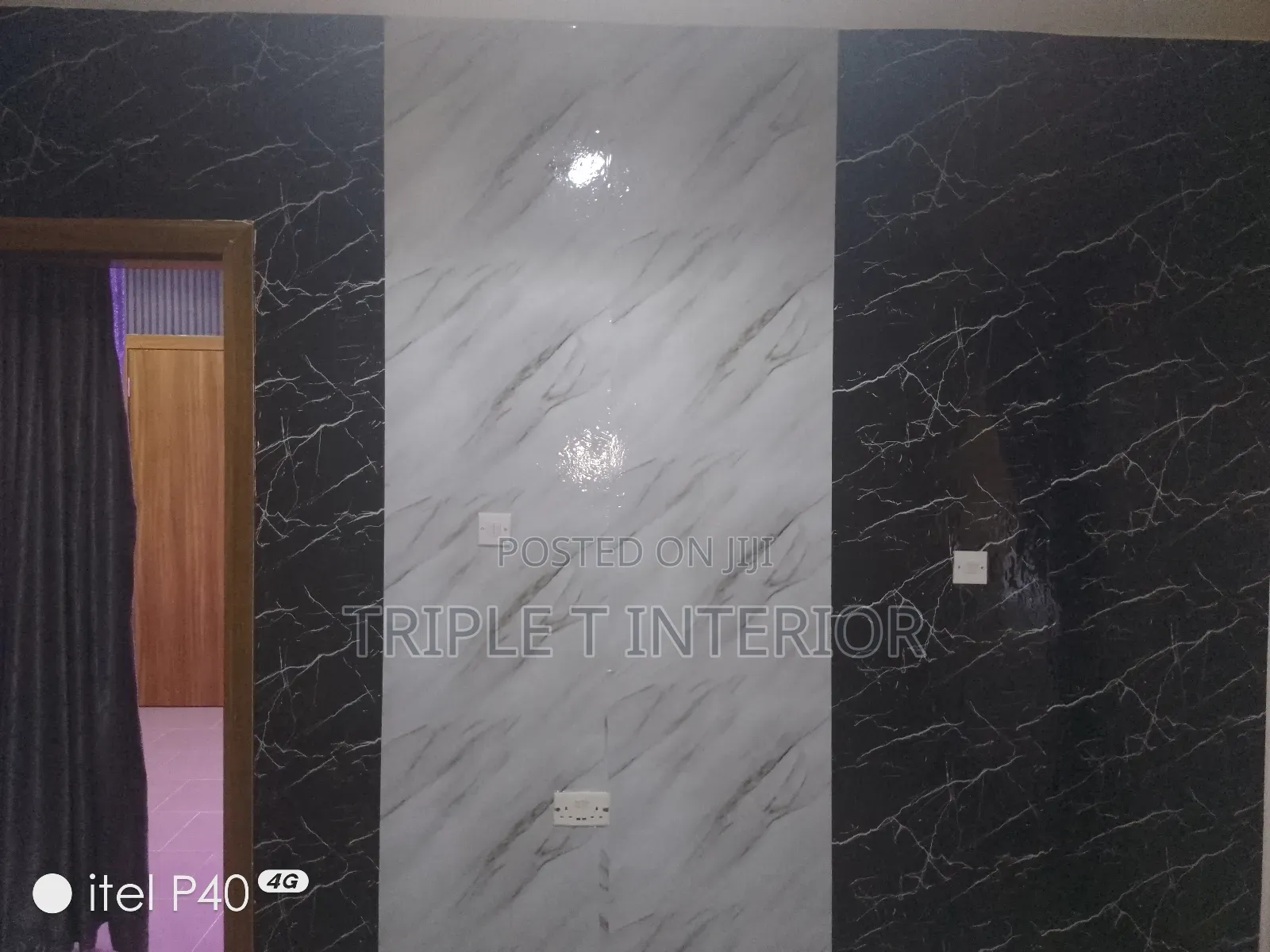Installation of 3d Wallpanel, Wallpaper, Screeding