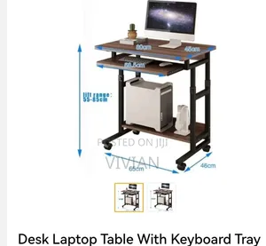 Desktop Laptop Table With Keyboard Tray
