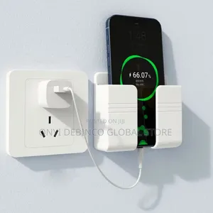 Wall Mounted Phone Holder 4 Charging Storage Case 4 Remote