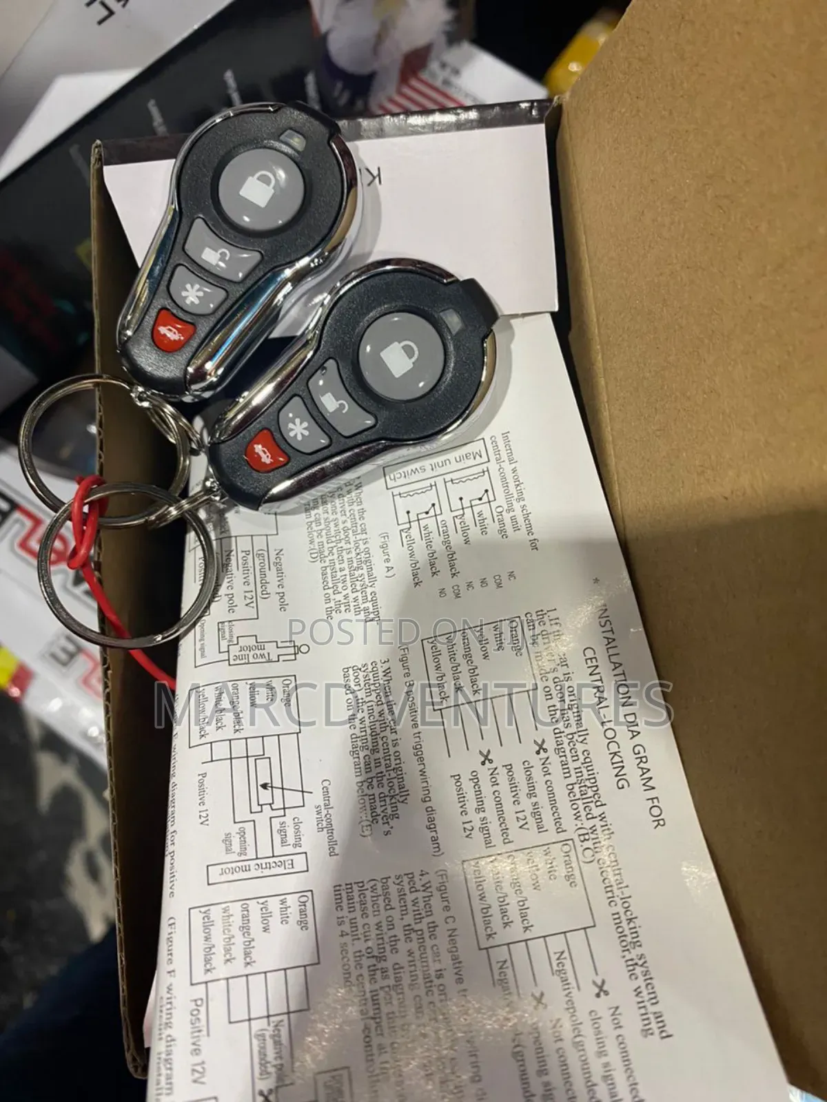 Car Door Keyless Remote Control.