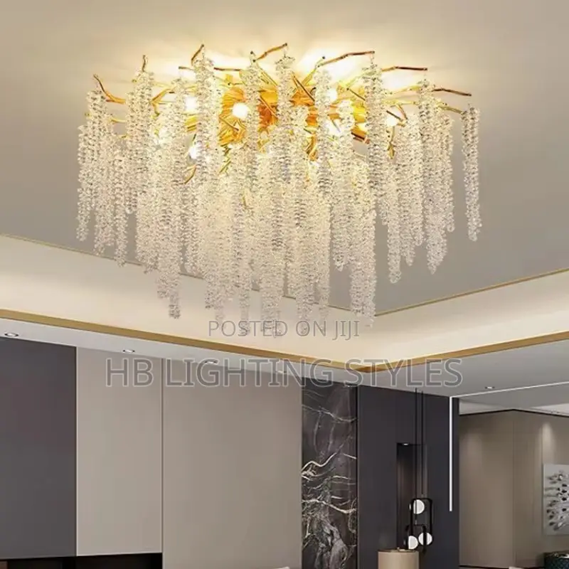 Creative Branch Lustre Crystal Led Hanging Lamp