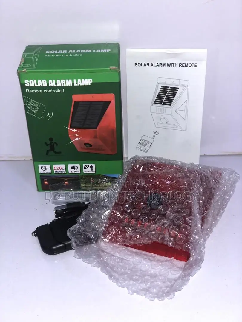 Solar Security Sensor Alarm With Remote Control