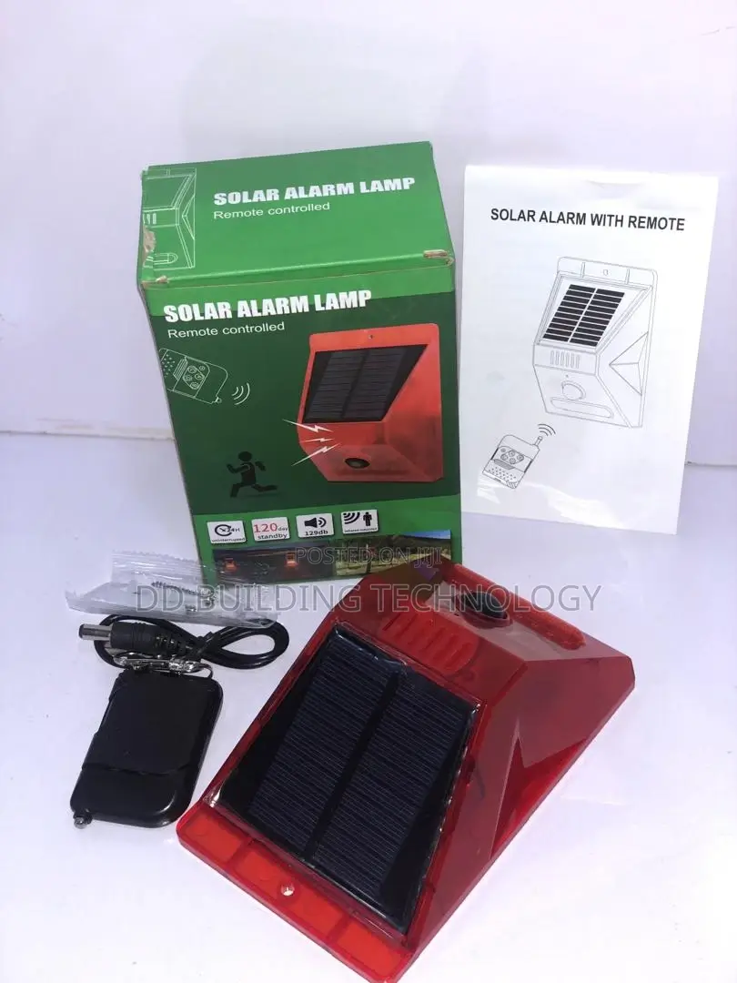Solar Security Sensor Alarm With Remote Control